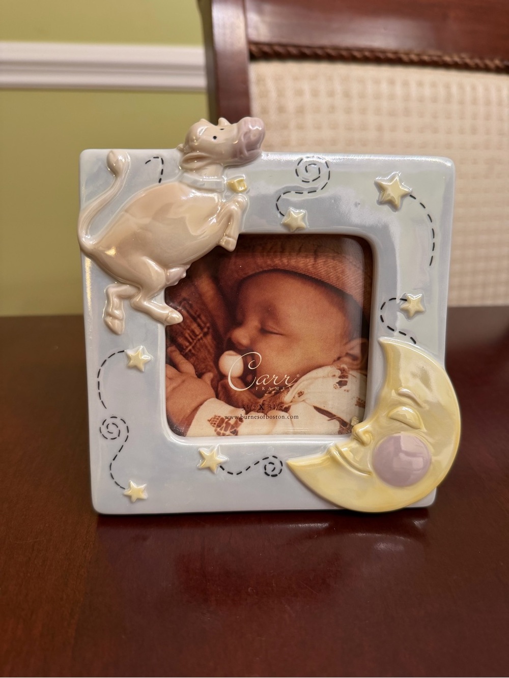 Vintage Ceramic Nursery Rhyme Picture Frame